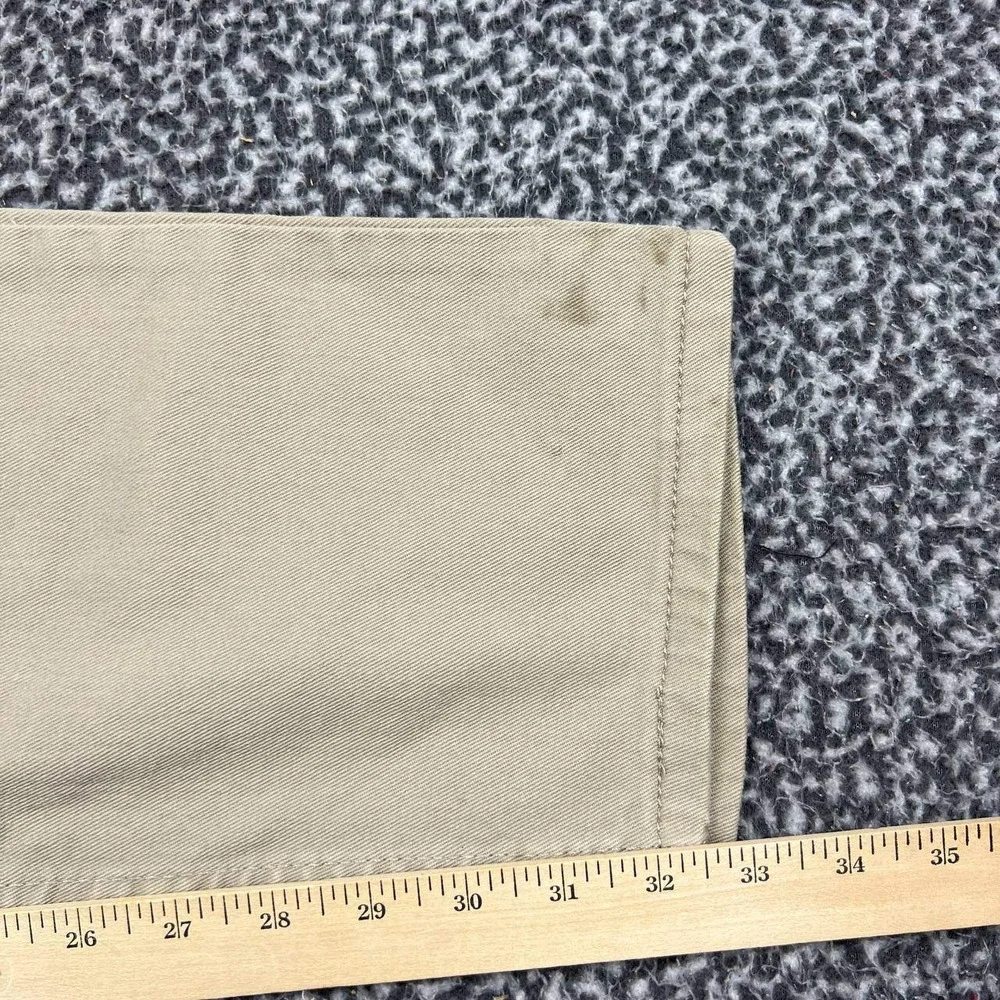 Levi Strauss 502 Chino Pants Men 38x34 Khaki Tan Straight Cotton Blend